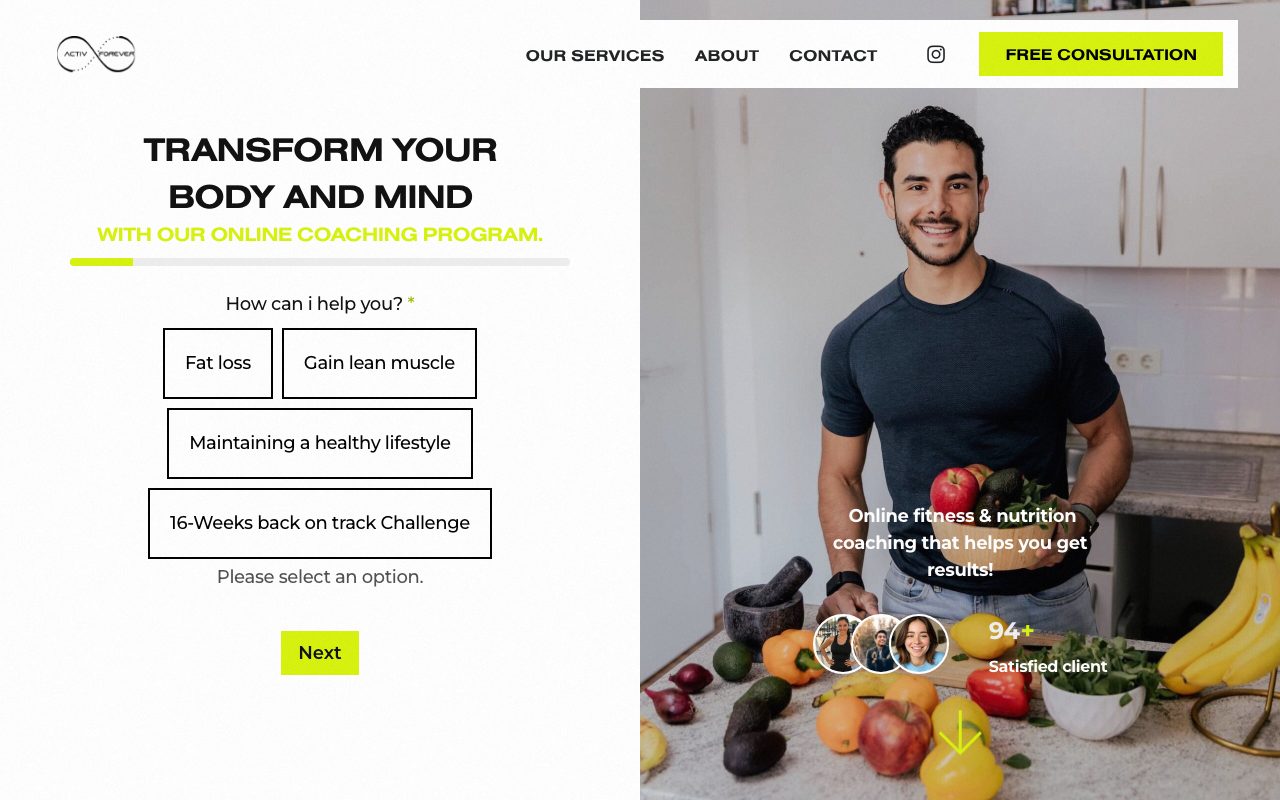 Activforever website